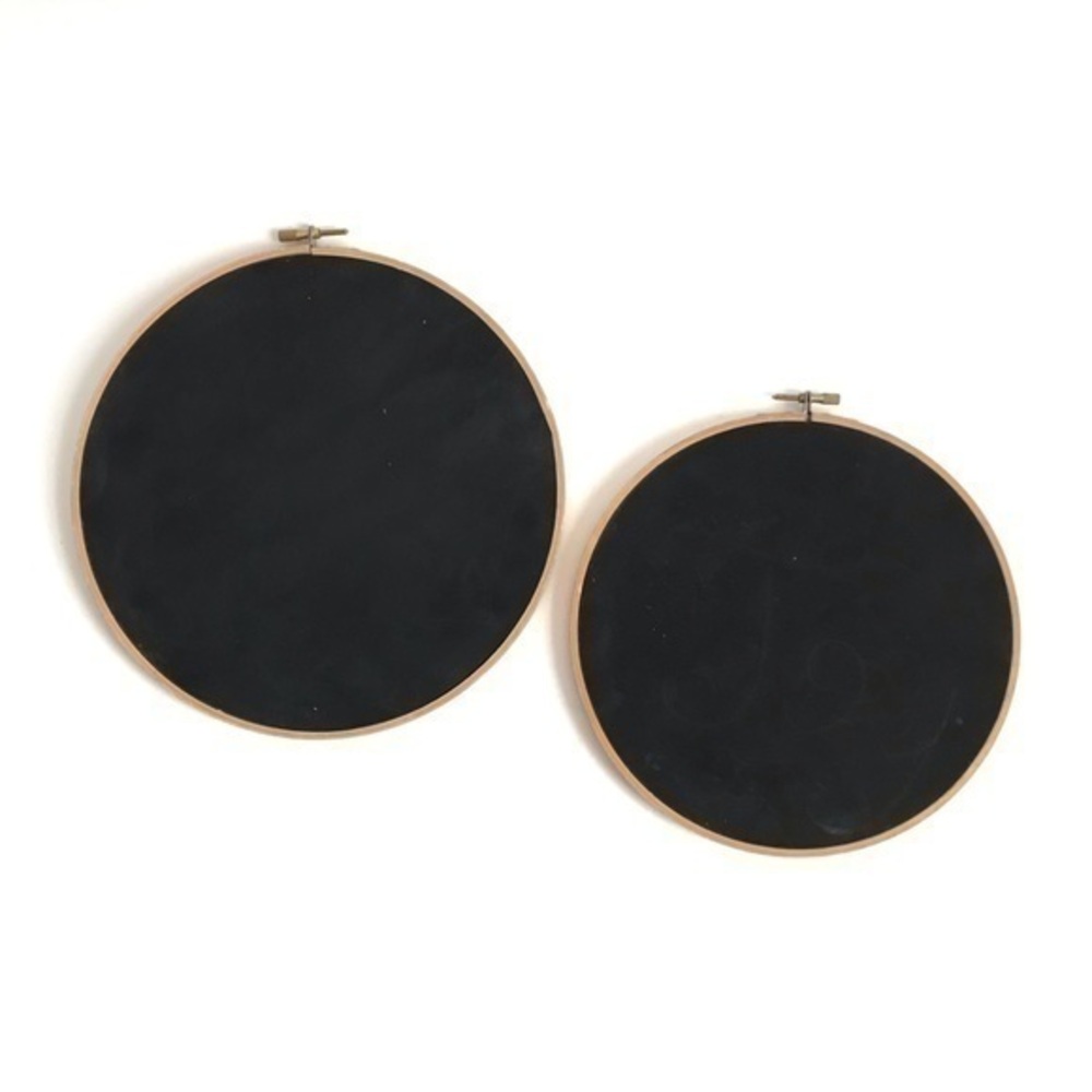 Chalkboard Embroidery Hoops - 2 sizes